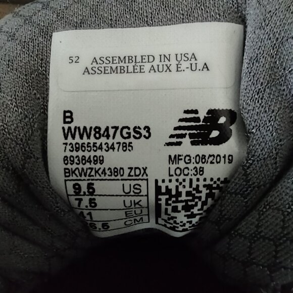 New Balance Women's 847V3 ABZORB Gray Silver Walking Shoes Size 9.5 - Picture 11 of 13